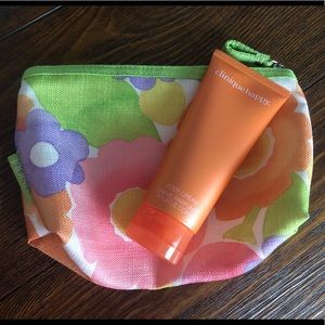 Clinique happy body cream + bag